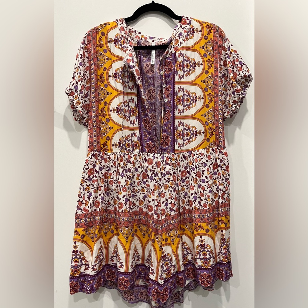 Vici Floral Print Romper